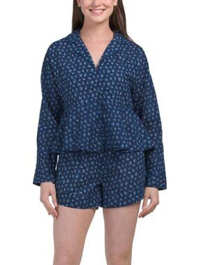 SAATVIK 2pc Peplum Ditsy Floral Shorts Set